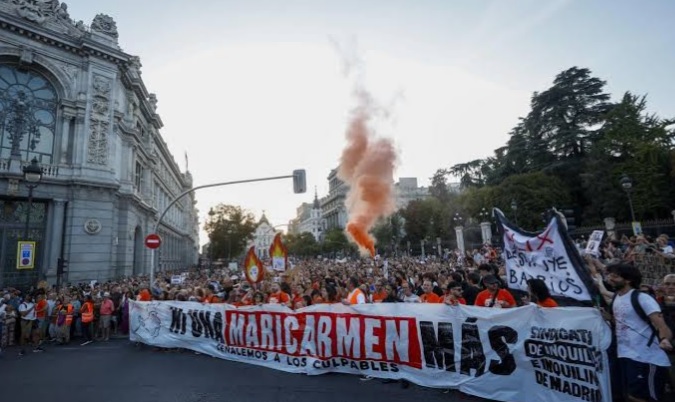 Ve Španělsku probíhají masivní protesty proti bytové krizi